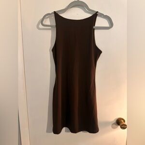 Brown Sleeveless Dress